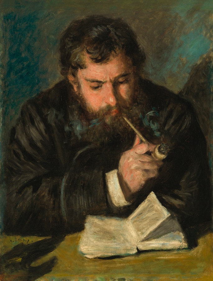 Pierre-Auguste Renoir - Claude Monet (Le Liseur)