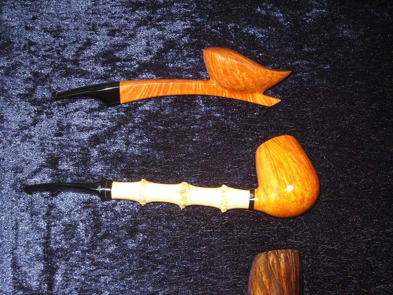 deux pipes de Heiner Nonnenbroich, dont la Twigg