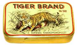 boite tabac tiger brand