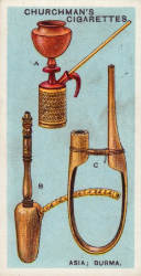 carte postale tabac pipe