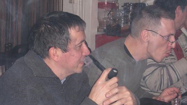 diners parisiens fumeurs de pipe