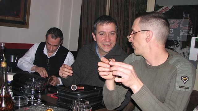 diners parisiens fumeurs de pipe